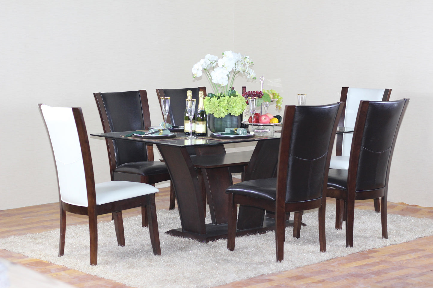 Francessca 7 pce Dining table and Chairs