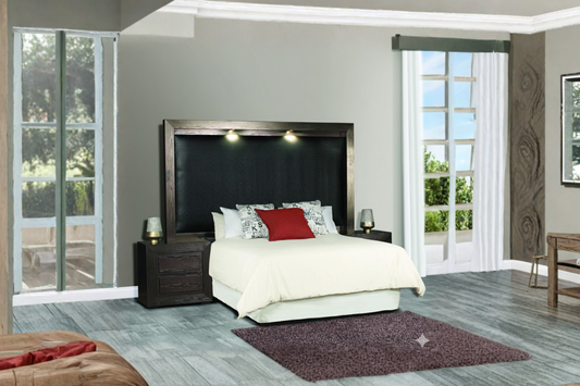 Montego Headboard and Pedetals