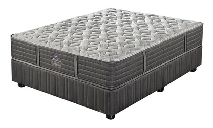 A Sealy Rialto Extra Firm queen size mattress and base set.