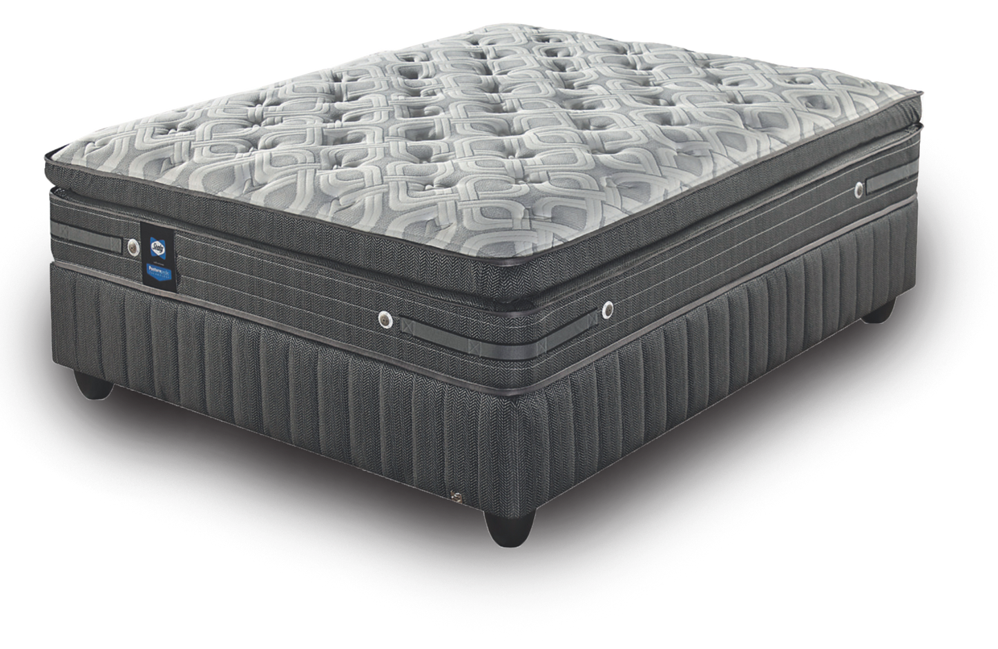 Sealy Claris Medium Pillow top Queen Size Base Set