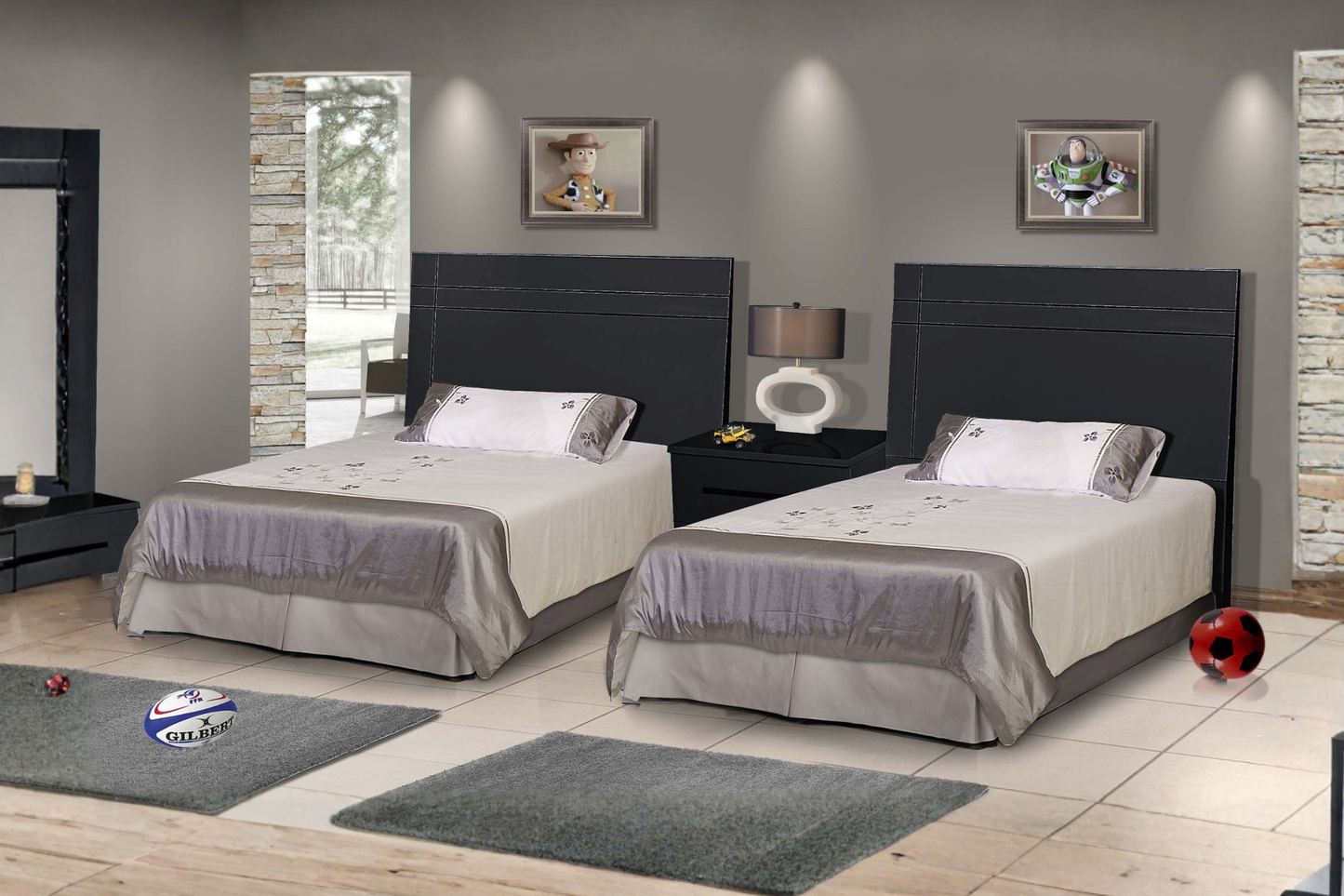 Delta Twin Headboards & Pedestal