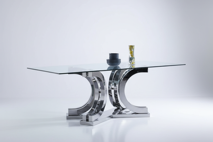 Split C 9 Piece Dining Table and Chairs