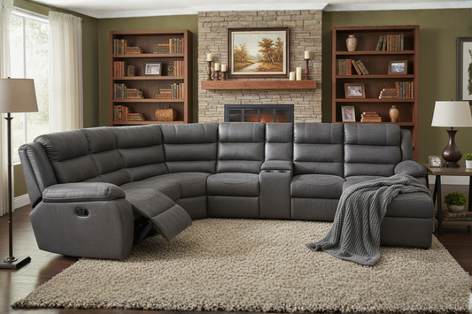 Erin 6 Piece Corner Suite in Grey