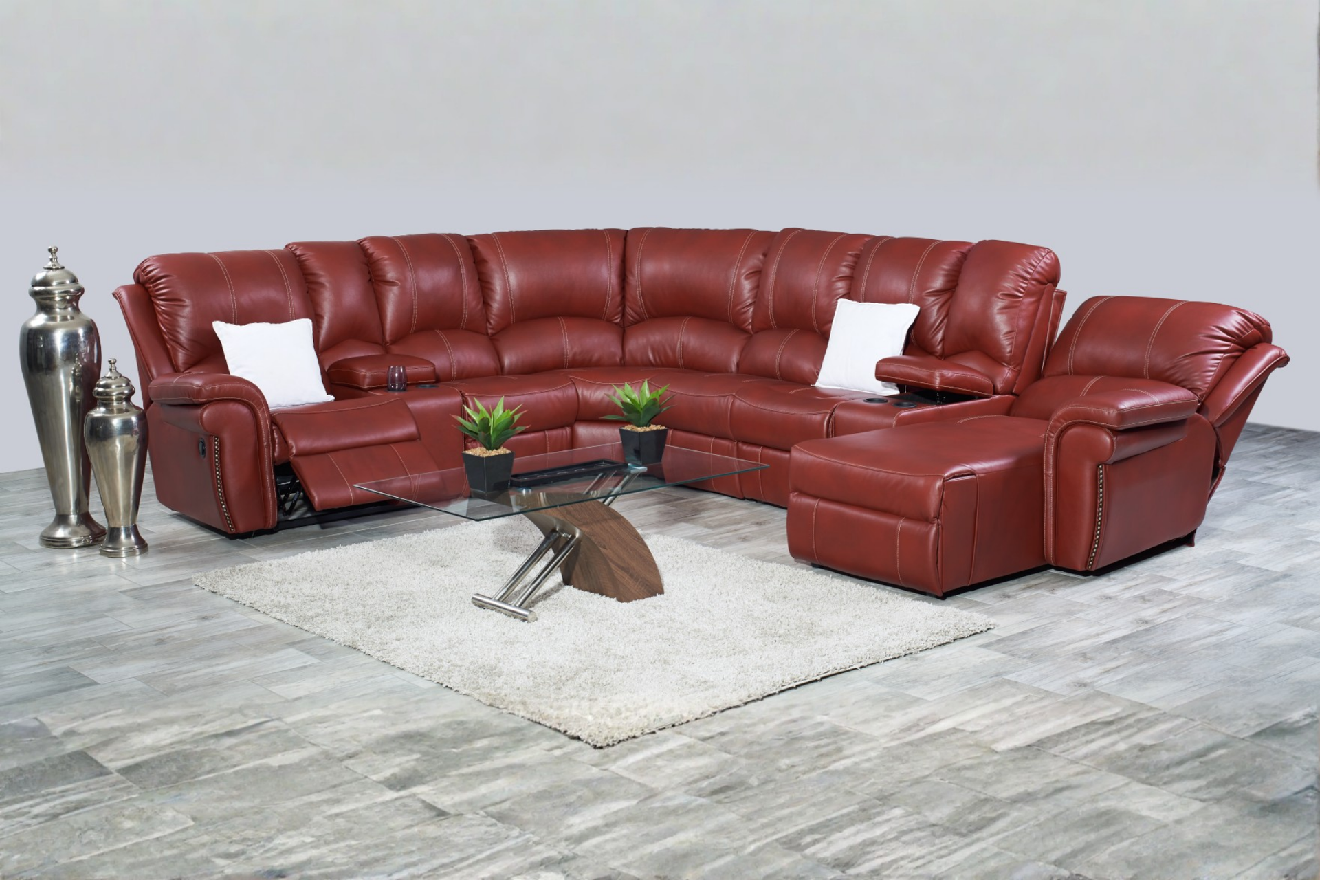 EKORNES Stressless カウチソファセット レッド最高級 o047 カウチソファZM890【送料・開梱設置無料】ブラウンレザー | NOCE