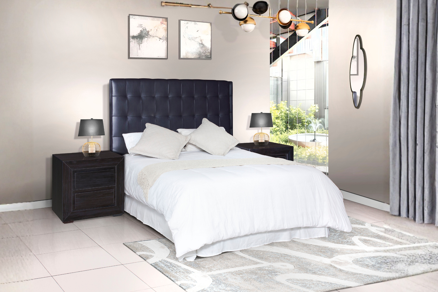 San Lorenzo Headboard & Montego Pedestals